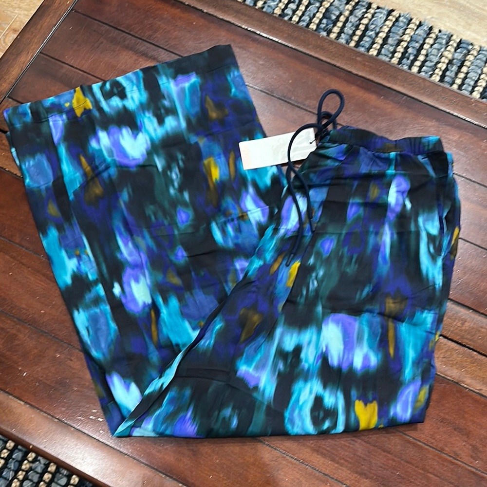 Women’s Blue & Teal Printed Swim Coverup Skirt